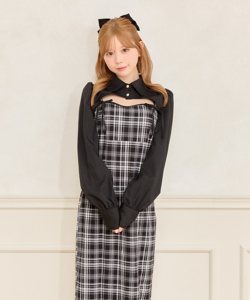 apres jour(アプレジュール)の「【SET着用可能】ロングスリーブボレロブラウス(シャツ/ブラウス・レディース・ブラック/ブラック系その他/ホワイト・X-LARGE/フリー)」の14枚目の写真