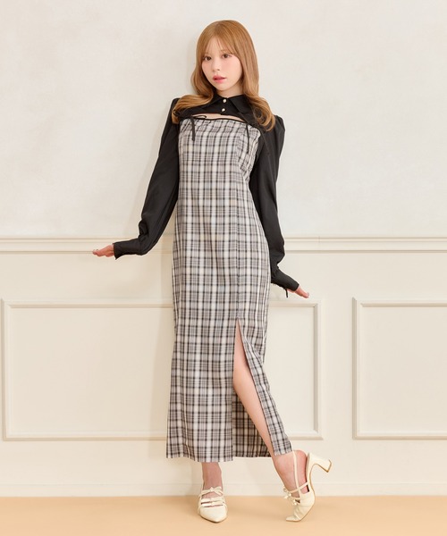 apres jour(アプレジュール)の「【SET着用可能】ロングスリーブボレロブラウス(シャツ/ブラウス・レディース・ブラック/ブラック系その他/ホワイト・X-LARGE/フリー)」の19枚目の写真