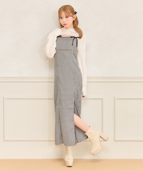 apres jour(アプレジュール)の「【SET着用可能】ロングスリーブボレロブラウス(シャツ/ブラウス・レディース・ブラック/ブラック系その他/ホワイト・X-LARGE/フリー)」の9枚目の写真