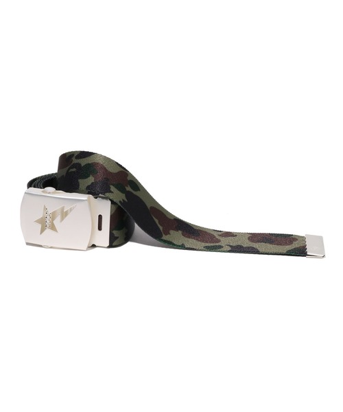 A BATHING APE（アベイシングエイプ）の「1ST CAMO STA GI BELT（ベルト・メンズ・イエロー/グリーン・FREE）」の3枚目の写真