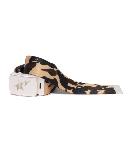 A BATHING APE（アベイシングエイプ）の「1ST CAMO STA GI BELT（ベルト・メンズ・イエロー/グリーン・FREE）」の4枚目の写真