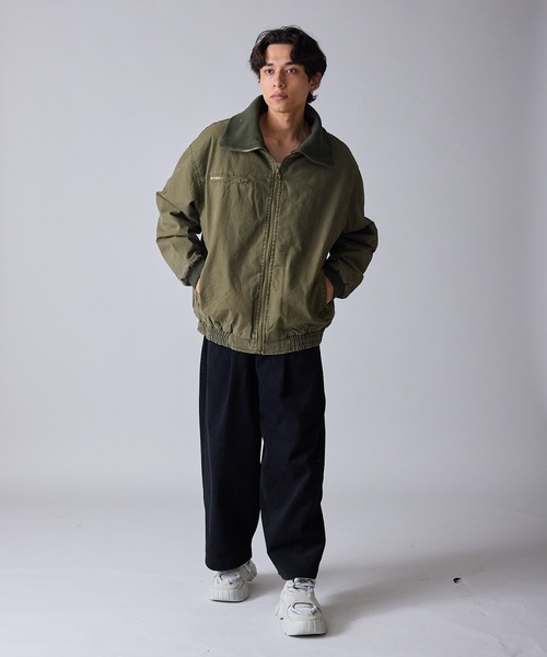 Theater code(シアターコード)の「Rib-Knit High-Neck Full-Zip Cotton Quilted Jacket / リブ編みハイネック フルジップコットン 中綿ブルゾン 秋 秋服メンズ 2026年秋冬 冬服(ブルゾン・メンズ・ベージュ/オリーブ・M/L)」の19枚目の写真