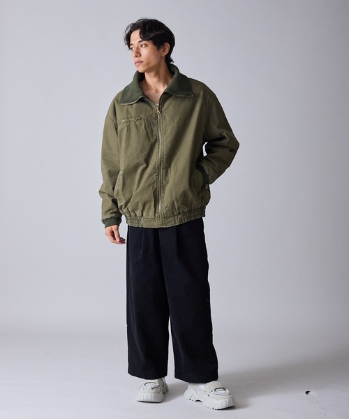 Theater code(シアターコード)の「Rib-Knit High-Neck Full-Zip Cotton Quilted Jacket / リブ編みハイネック フルジップコットン 中綿ブルゾン 秋 秋服メンズ 2026年秋冬 冬服(ブルゾン・メンズ・ベージュ/オリーブ・M/L)」の18枚目の写真