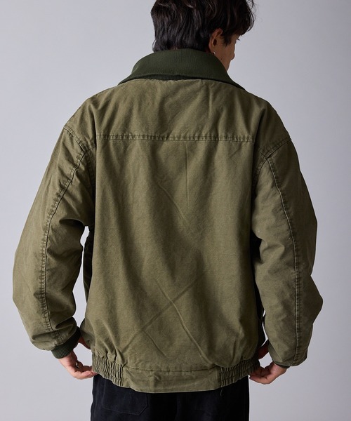Theater code(シアターコード)の「Rib-Knit High-Neck Full-Zip Cotton Quilted Jacket / リブ編みハイネック フルジップコットン 中綿ブルゾン 秋 秋服メンズ 2026年秋冬 冬服(ブルゾン・メンズ・ベージュ/オリーブ・M/L)」の22枚目の写真