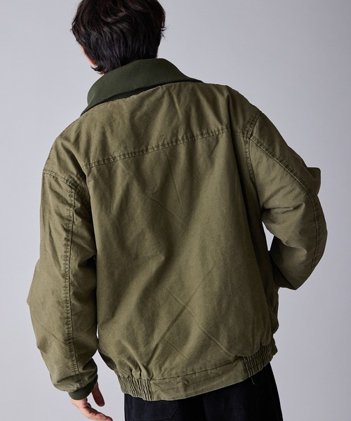 Theater code(シアターコード)の「Rib-Knit High-Neck Full-Zip Cotton Quilted Jacket / リブ編みハイネック フルジップコットン 中綿ブルゾン 秋 秋服メンズ 2026年秋冬 冬服(ブルゾン・メンズ・ベージュ/オリーブ・M/L)」の21枚目の写真