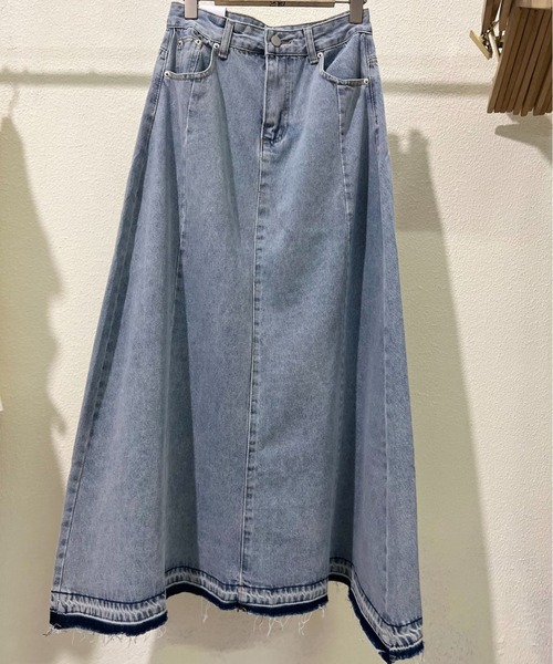FREE STYLISTS(フリー スタイリスト)の「YUGA_YGMC Denim A-line long skirt(デニムスカート・レディース・ブルー・S/M/L)」の13枚目の写真