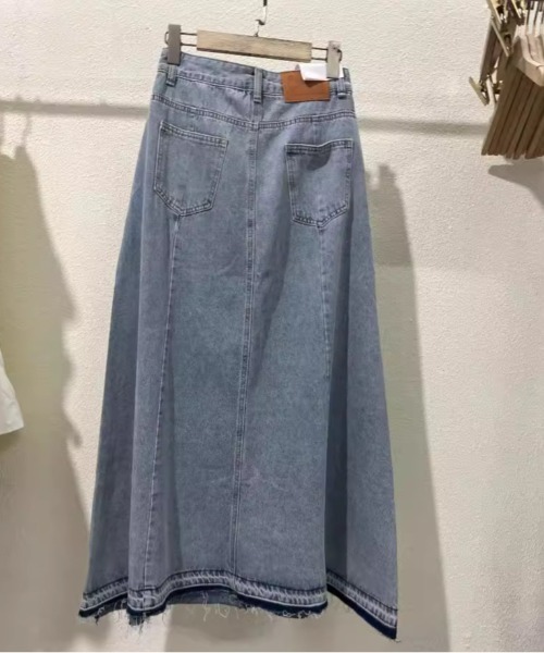 FREE STYLISTS(フリー スタイリスト)の「YUGA_YGMC Denim A-line long skirt(デニムスカート・レディース・ブルー・S/M/L)」の14枚目の写真