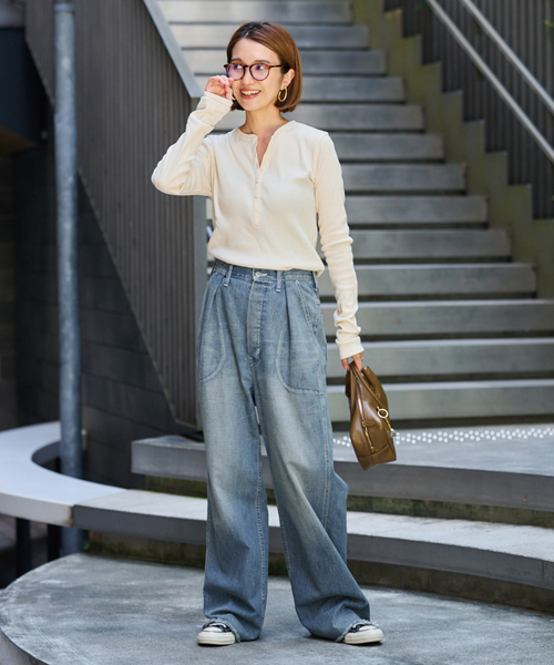 フレームワーク　コットンリブヘンリーカットソー コットンリブヘンリーカットソー（Tシャツ／カットソー）｜FRAMeWORK