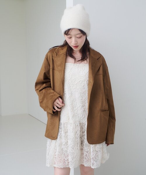 Kastane（カスタネ）の「スウェードジャケット（テーラードジャケット