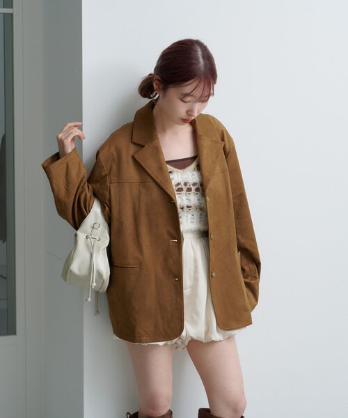 スウェードジャケット（テーラードジャケット）｜Kastane（カスタネ