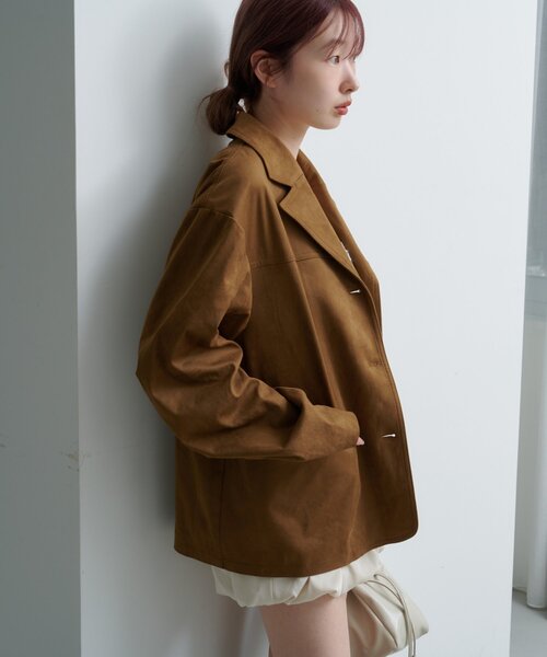 スウェードジャケット（テーラードジャケット）｜Kastane（カスタネ