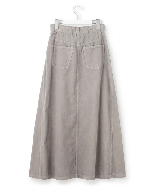 23区 L(ニジュウサンクオオキイサイズ)の「【Oggi11月号掲載/洗える】コットン コーデュロイ スカート(スカート・レディース・ライトグレー系/ダルブルー系/グレー系・44/46/48/50)」の18枚目の写真