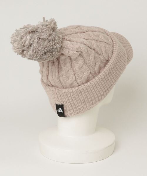 adidas（アディダス）の「オーバーサイズ ポンポン ビーニー 【adidas Golf/アディダスゴルフ】（ニットキャップ/ビーニー・レディース・ホワイト/ブラウン/ブラック・MEDIUM/LARGE）」の13枚目の写真