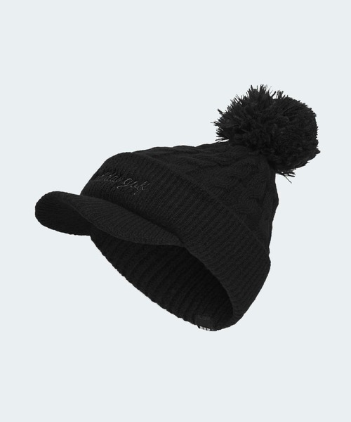 adidas（アディダス）の「オーバーサイズ ポンポン ビーニー 【adidas Golf/アディダスゴルフ】（ニットキャップ/ビーニー・レディース・ホワイト/ブラウン/ブラック・MEDIUM/LARGE）」の2枚目の写真