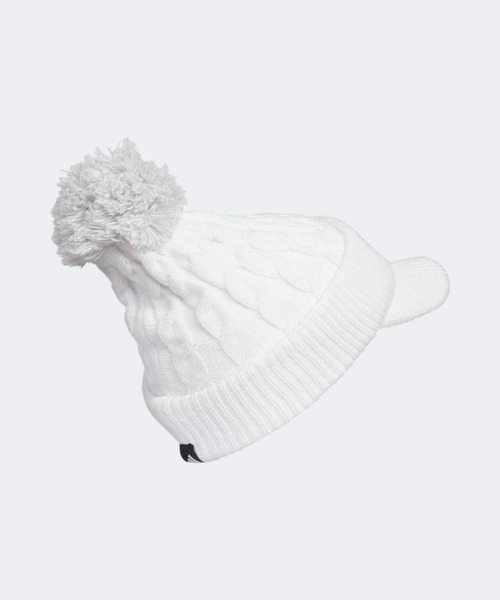 adidas（アディダス）の「オーバーサイズ ポンポン ビーニー 【adidas Golf/アディダスゴルフ】（ニットキャップ/ビーニー・レディース・ホワイト/ブラウン/ブラック・MEDIUM/LARGE）」の4枚目の写真