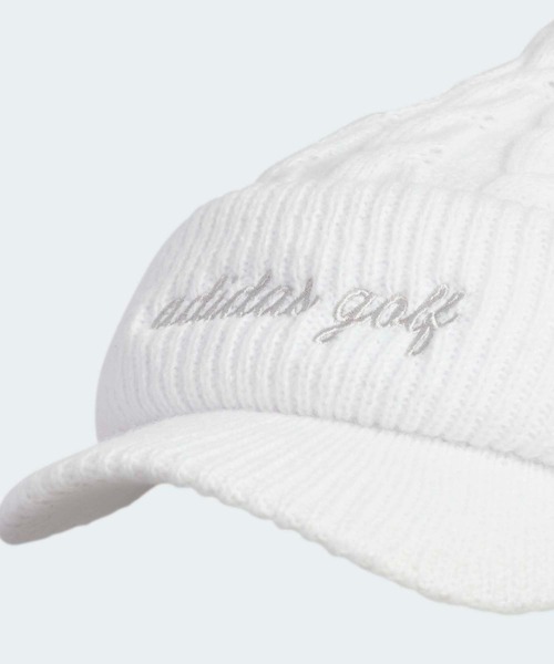 adidas（アディダス）の「オーバーサイズ ポンポン ビーニー 【adidas Golf/アディダスゴルフ】（ニットキャップ/ビーニー・レディース・ホワイト/ブラウン/ブラック・MEDIUM/LARGE）」の5枚目の写真