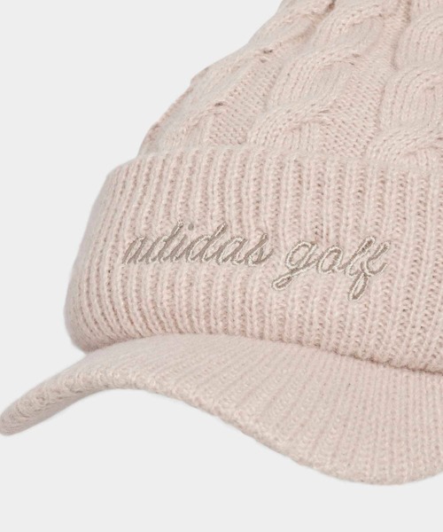 adidas（アディダス）の「オーバーサイズ ポンポン ビーニー 【adidas Golf/アディダスゴルフ】（ニットキャップ/ビーニー・レディース・ホワイト/ブラウン/ブラック・MEDIUM/LARGE）」の11枚目の写真