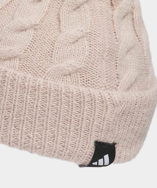 adidas（アディダス）の「オーバーサイズ ポンポン ビーニー 【adidas Golf/アディダスゴルフ】（ニットキャップ/ビーニー・レディース・ホワイト/ブラウン/ブラック・MEDIUM/LARGE）」の12枚目の写真