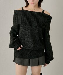 mline | [mline]【大好評リバイバル！】オフショルミニニットワンピ(ニット/セーター)