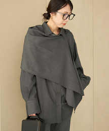 Plage⭐︎セットアップ/インナー付き/長袖ブラウス 2点セット》インナー付きシアーブラウス【SUM1 STYLE(スミ