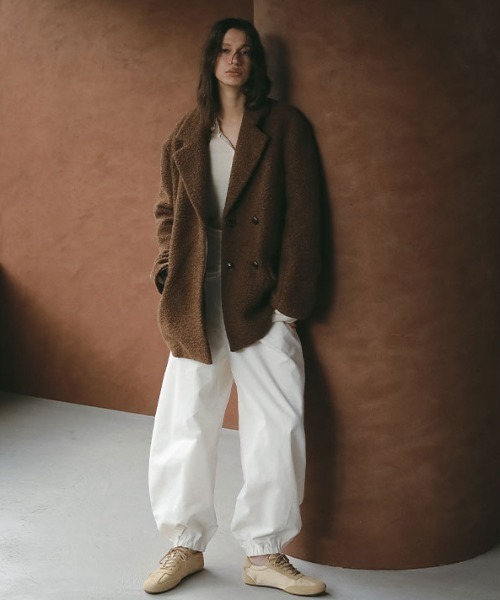 ETRE TOKYO（エトレトウキョウ）の「コーデュロイカーブジョガーパンツ（その他パンツ・レディース・グレー/ホワイト・S/M）」の9枚目の写真