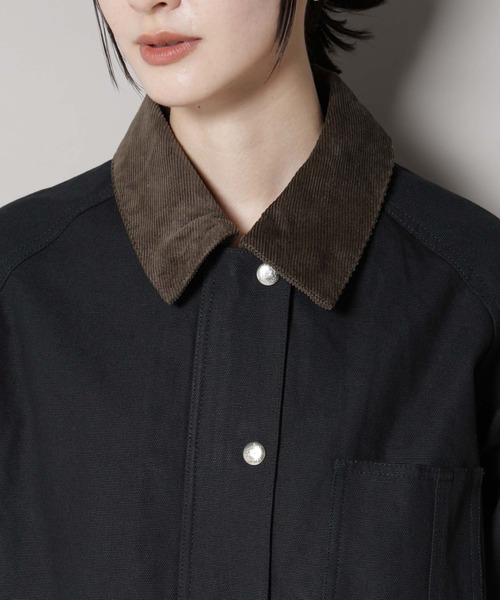 UNIVERSAL OVERALL（ユニバーサルオーバーオール）の「UNIVERSAL OVERALL/LINING OX COVERALL（カバーオール・レディース・ブラウン/ブラック・FREE）」の22枚目の写真