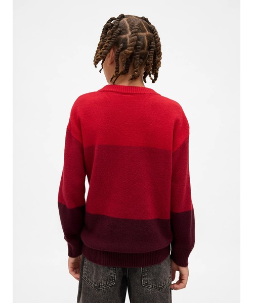 GAP（ギャップ）の「Cashsoft カシミヤタッチ リラックスフィット クルーネックセーター (キッズ)（ニット/セーター・キッズ・マルチ/ネイビー・150cm/140cm/130cm/120cm/110cm/160cm）」の5枚目の写真