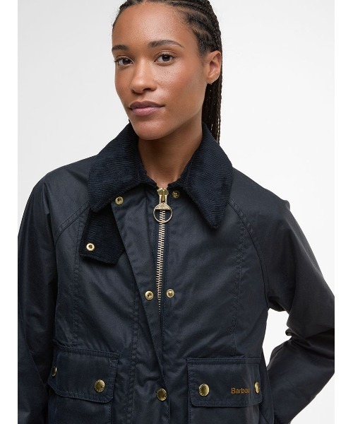 Barbour（バブアー）の「【BEADNELL / ビードネル】ワックス ジャケット（クロップドレングス）（ブルゾン・レディース・グリーン/ブラック/ネイビー・8/10/12）」の10枚目の写真
