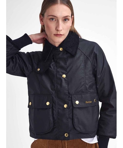 Barbour（バブアー）の「【BEADNELL / ビードネル】ワックス ジャケット（クロップドレングス）（ブルゾン・レディース・グリーン/ブラック/ネイビー・8/10/12）」の17枚目の写真