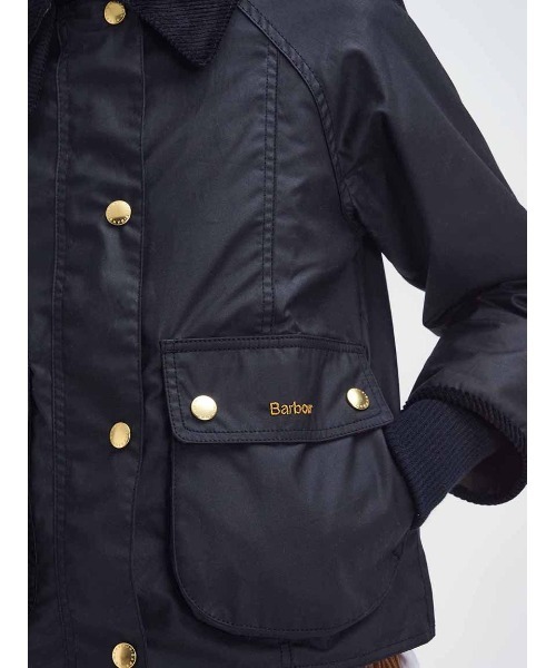 Barbour（バブアー）の「【BEADNELL / ビードネル】ワックス ジャケット（クロップドレングス）（ブルゾン・レディース・グリーン/ブラック/ネイビー・8/10/12）」の18枚目の写真