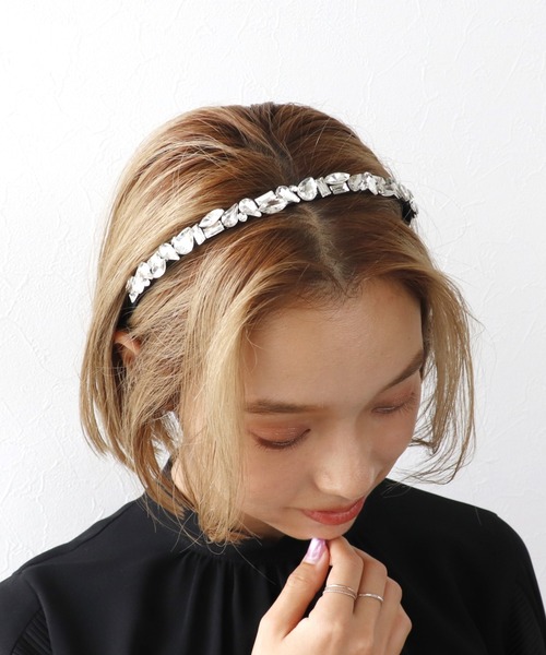 Three Four Time(スリーフォータイム)の「マルチビジュカチューシャ(カチューシャ・レディース・マルチ/クリア・FREE)」の6枚目の写真