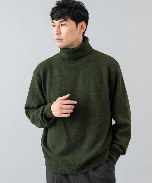 URBAN RESEARCH ROSSO MEN（アーバンリサーチロッソメン）の「ブークレストレッチタートルニット（ニット/セーター・メンズ・グレー系その他/カーキ/ブラック/ブルー/グレー・SMALL/MEDIUM/LARGE/X-LARGE）」の4枚目の写真