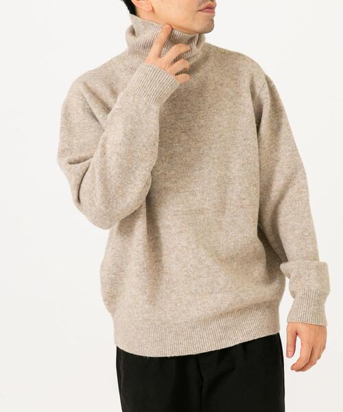 URBAN RESEARCH ROSSO MEN（アーバンリサーチロッソメン）の「ブークレストレッチタートルニット（ニット/セーター・メンズ・グレー系その他/カーキ/ブラック/ブルー/グレー・SMALL/MEDIUM/LARGE/X-LARGE）」の10枚目の写真