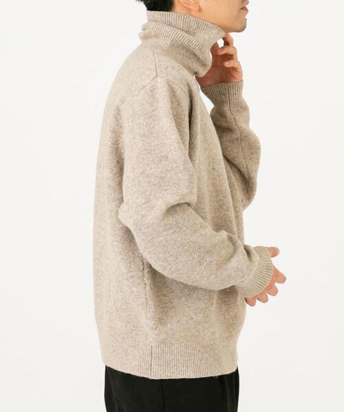 URBAN RESEARCH ROSSO MEN（アーバンリサーチロッソメン）の「ブークレストレッチタートルニット（ニット/セーター・メンズ・グレー系その他/カーキ/ブラック/ブルー/グレー・SMALL/MEDIUM/LARGE/X-LARGE）」の12枚目の写真