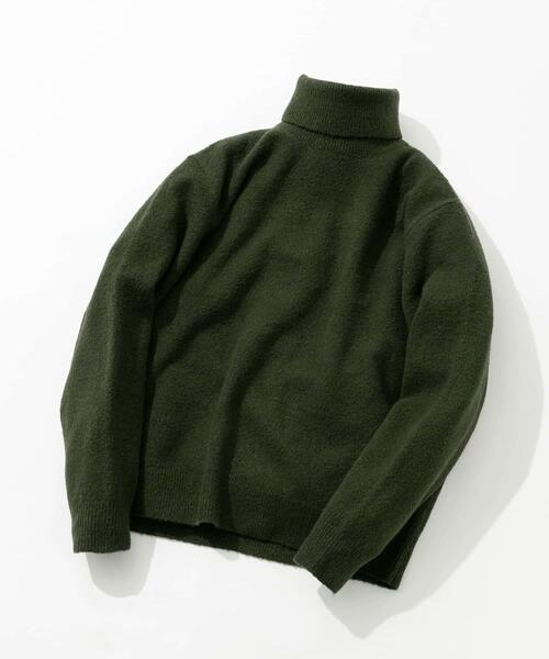 URBAN RESEARCH ROSSO MEN（アーバンリサーチロッソメン）の「ブークレストレッチタートルニット（ニット/セーター・メンズ・グレー系その他/カーキ/ブラック/ブルー/グレー・SMALL/MEDIUM/LARGE/X-LARGE）」の7枚目の写真
