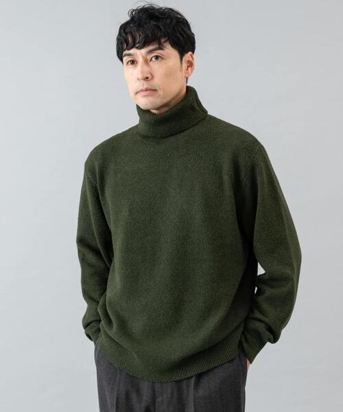 URBAN RESEARCH ROSSO MEN（アーバンリサーチロッソメン）の「ブークレストレッチタートルニット（ニット/セーター・メンズ・グレー系その他/カーキ/ブラック/ブルー/グレー・SMALL/MEDIUM/LARGE/X-LARGE）」の8枚目の写真