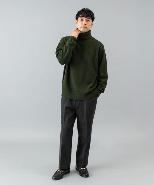 URBAN RESEARCH ROSSO MEN（アーバンリサーチロッソメン）の「ブークレストレッチタートルニット（ニット/セーター・メンズ・グレー系その他/カーキ/ブラック/ブルー/グレー・SMALL/MEDIUM/LARGE/X-LARGE）」の9枚目の写真