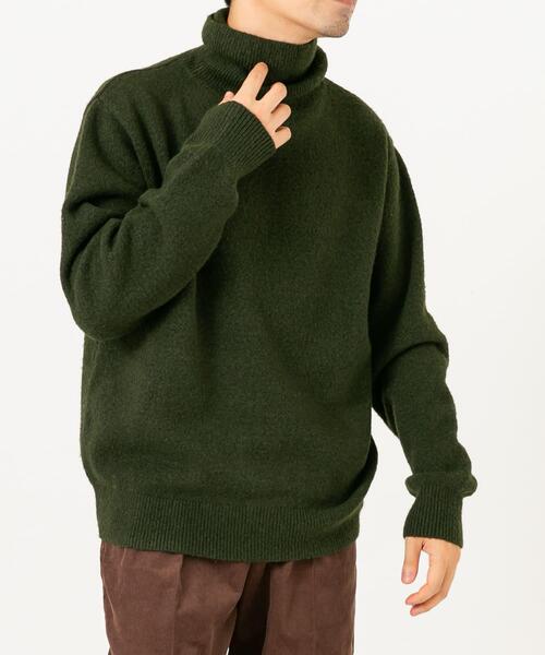 URBAN RESEARCH ROSSO MEN（アーバンリサーチロッソメン）の「ブークレストレッチタートルニット（ニット/セーター・メンズ・グレー系その他/カーキ/ブラック/ブルー/グレー・SMALL/MEDIUM/LARGE/X-LARGE）」の11枚目の写真