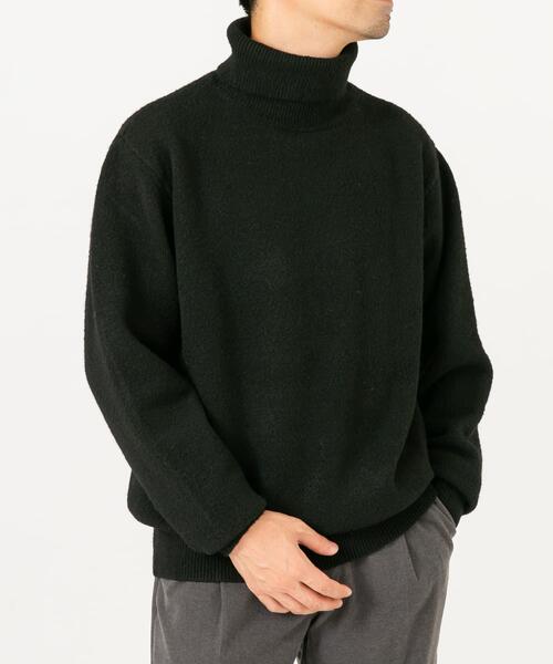 URBAN RESEARCH ROSSO MEN（アーバンリサーチロッソメン）の「ブークレストレッチタートルニット（ニット/セーター・メンズ・グレー系その他/カーキ/ブラック/ブルー/グレー・SMALL/MEDIUM/LARGE/X-LARGE）」の19枚目の写真