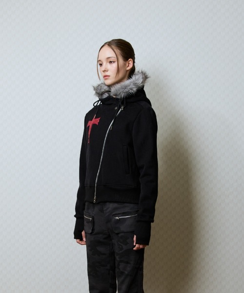 セール】GT FUR UNBALANCE HOOD ZIP UP（パーカー）｜LUVISTRUE（ラヴ
