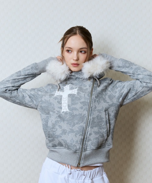 セール】GT FUR UNBALANCE HOOD ZIP UP（パーカー）｜LUVISTRUE（ラヴ