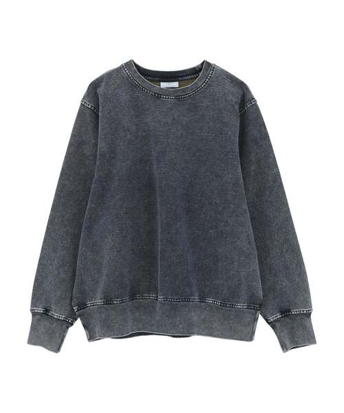 CONVERSE TOKYO（コンバーストウキョウ）の「BACK STAR★ PATCH INDIGO SWEAT（スウェット・レディース・インディゴブルー/ブラック/ライトインディゴブルー・MEDIUM/SMALL）」の8枚目の写真