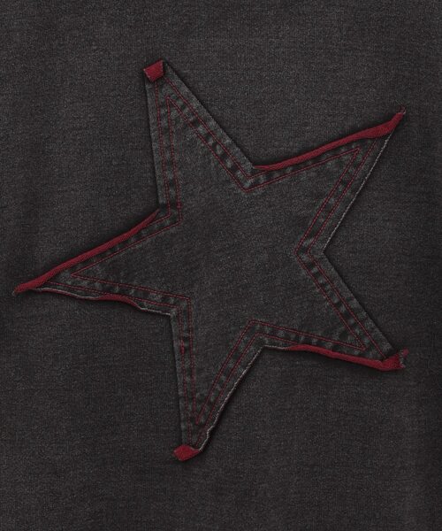 CONVERSE TOKYO（コンバーストウキョウ）の「BACK STAR★ PATCH INDIGO SWEAT（スウェット・レディース・インディゴブルー/ブラック/ライトインディゴブルー・MEDIUM/SMALL）」の9枚目の写真