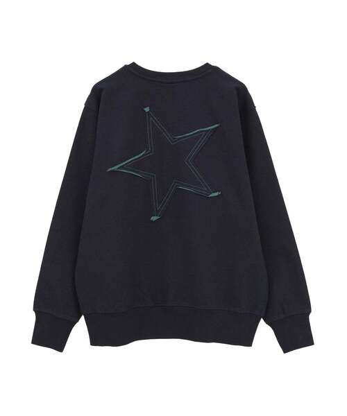 CONVERSE TOKYO（コンバーストウキョウ）の「BACK STAR★ PATCH INDIGO SWEAT（スウェット・レディース・インディゴブルー/ブラック/ライトインディゴブルー・MEDIUM/SMALL）」の15枚目の写真