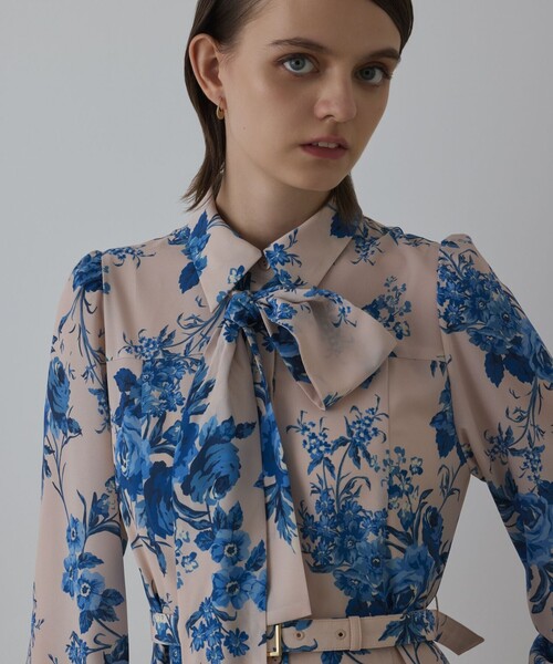 セール】ブーケフラワープリントワンピース（ワンピース）｜Diagram