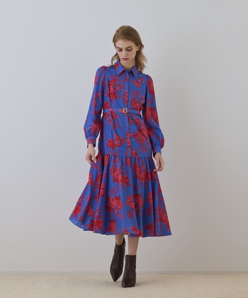 セール】ブーケフラワープリントワンピース（ワンピース）｜Diagram