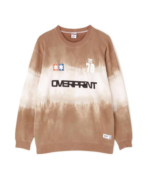 over print（オーバープリント）の「overprint/オーバープリント/SPACE DYE sweatshirts（スウェット・レディース・ブラウン/ネイビー・M/L/XL）」の2枚目の写真