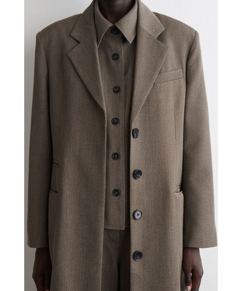 ウール シングルブレスト チェスターコート シングルブレストウールコート（チェスターコート）｜COS（コス）の