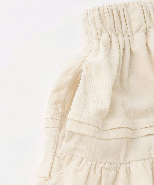 by LOVEiT（バイラビット）の「コール楊柳ティアードスカート（スカート・キッズ・アイボリー/ブラック/ブラウン・140cm/130cm/150cm/120cm/160cm）」の15枚目の写真