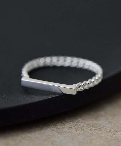 ear PAPILLONNER（イアパピヨネ）の「《スターリングシルバー使用》スリムバーリング（リング・レディース・シルバー系その他4・13）」の3枚目の写真